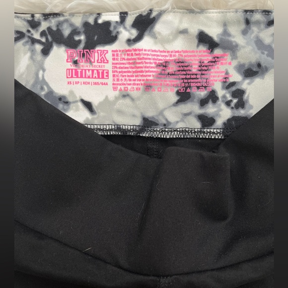 PINK Victoria’s Secret XS Black Athletic Leggings - Picture 3 of 7